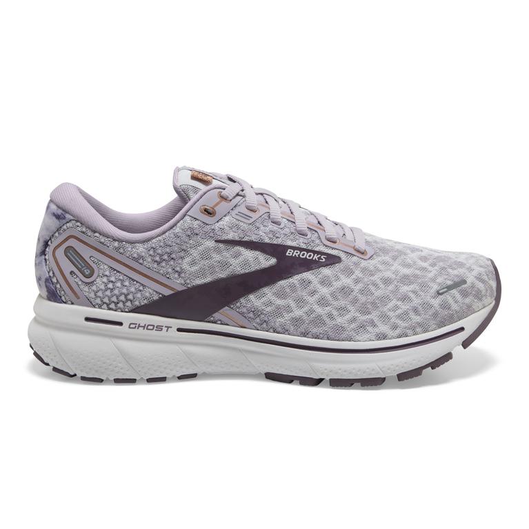 Brooks Ghost 14 Cushioned Women's Road Running Shoes - Iris/Black Plum/Delicacy (30427-IFTW)